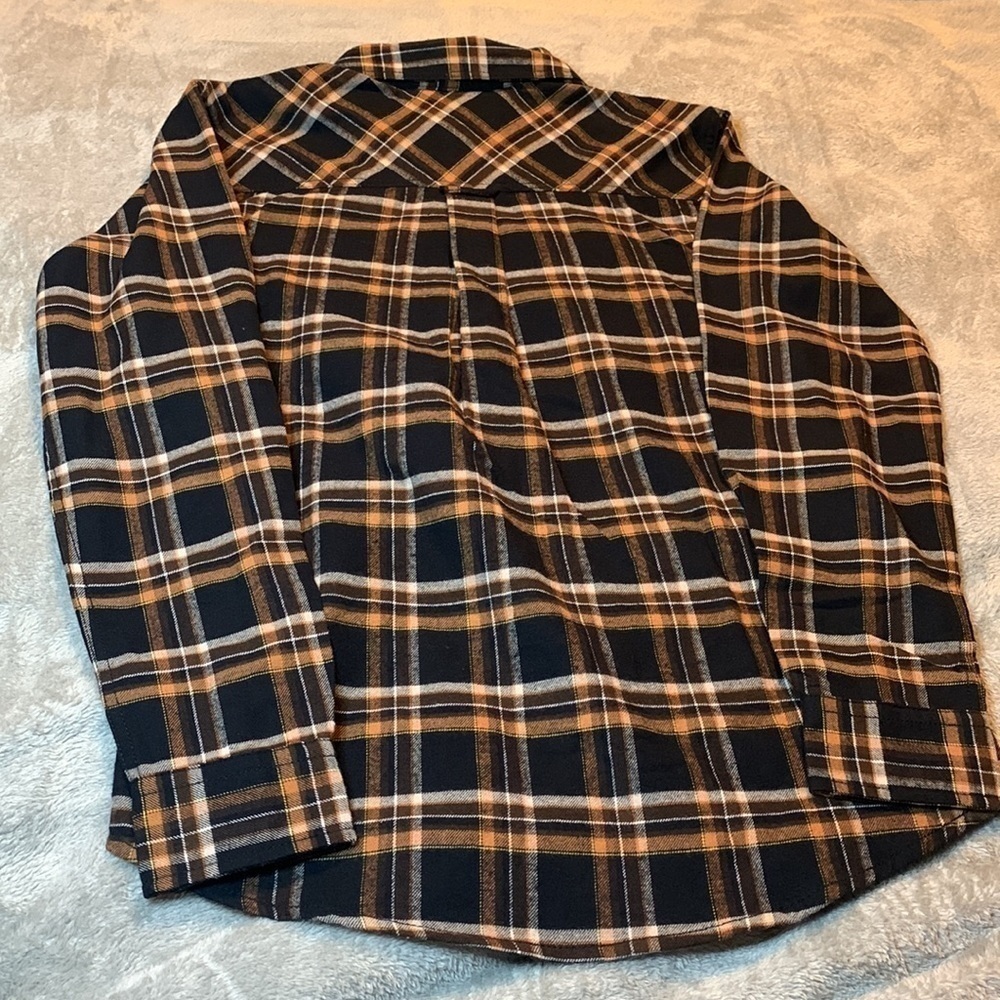 NWT Real Work Plaid Flannel Shirt - Picture 5 of 5
